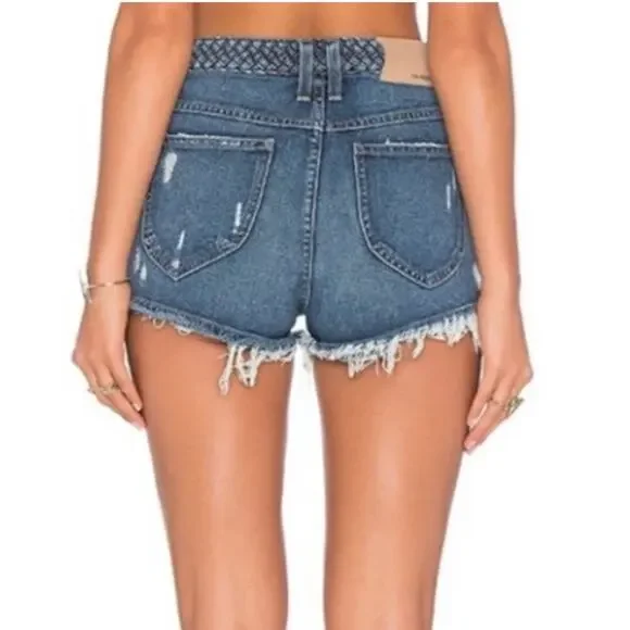 Tularosa x Revolve Emma High-Rise Short in Copacabana Wash - Size 26